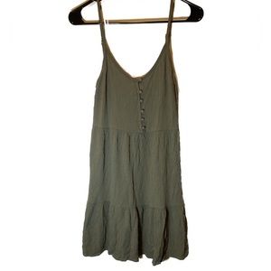 Mossimo Flowy Olive Green Dress